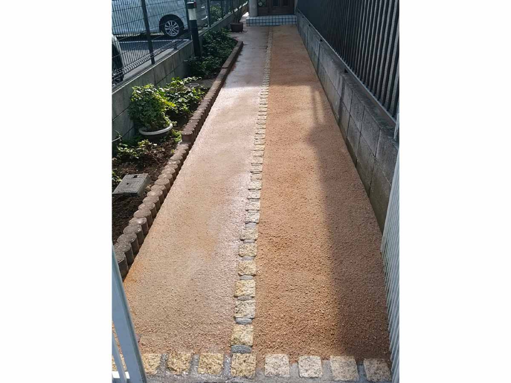 真砂土の施工後